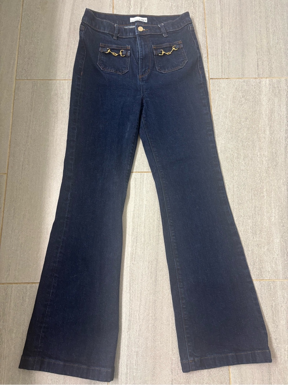 The Loft Dark Blue Women's Flared Jeans size 2